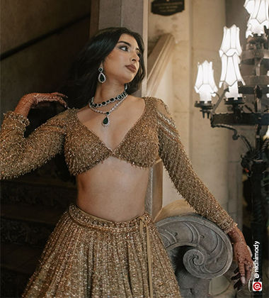 Reception look for bride