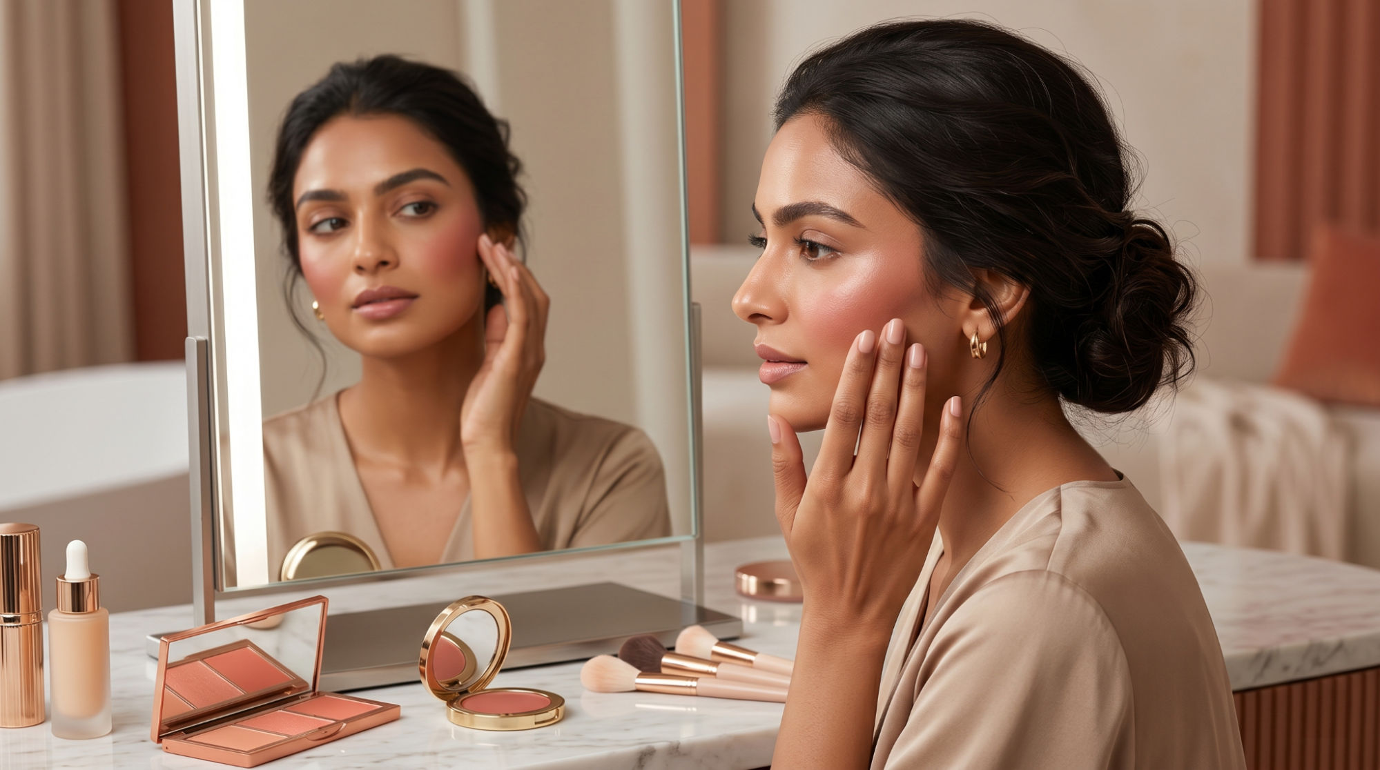 How to Apply Blush Correctly Based on Your Face Shape