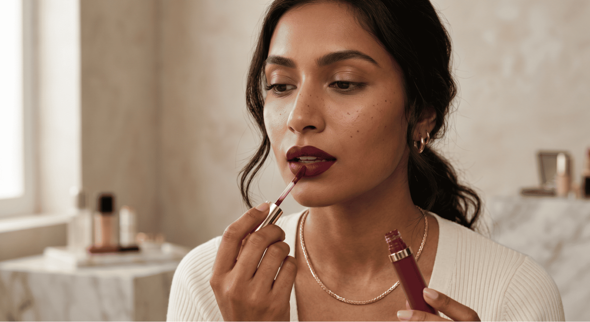 How to Apply Liquid Lipstick Without Cracking or Smudging
