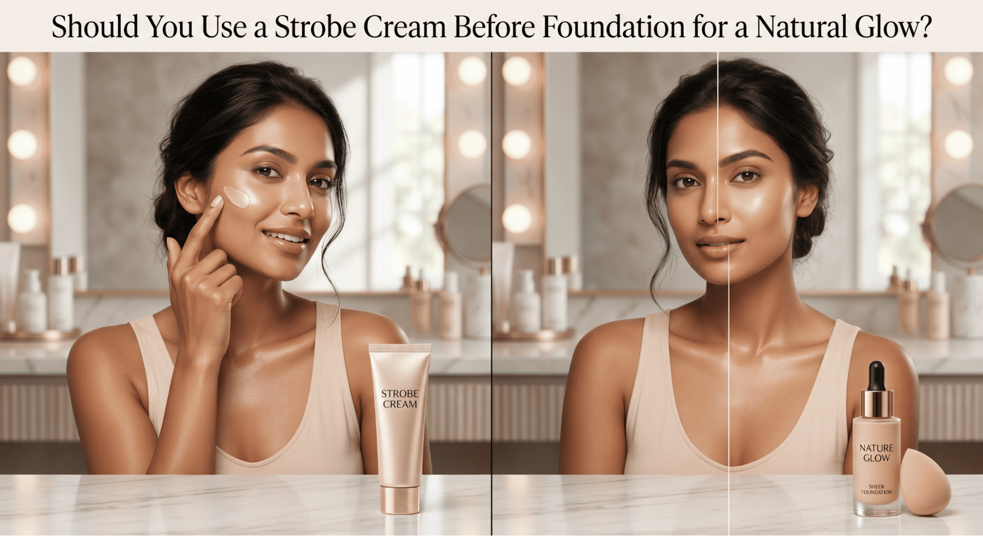 Should You Use a Strobe Cream Before Foundation for a Natural Glow?