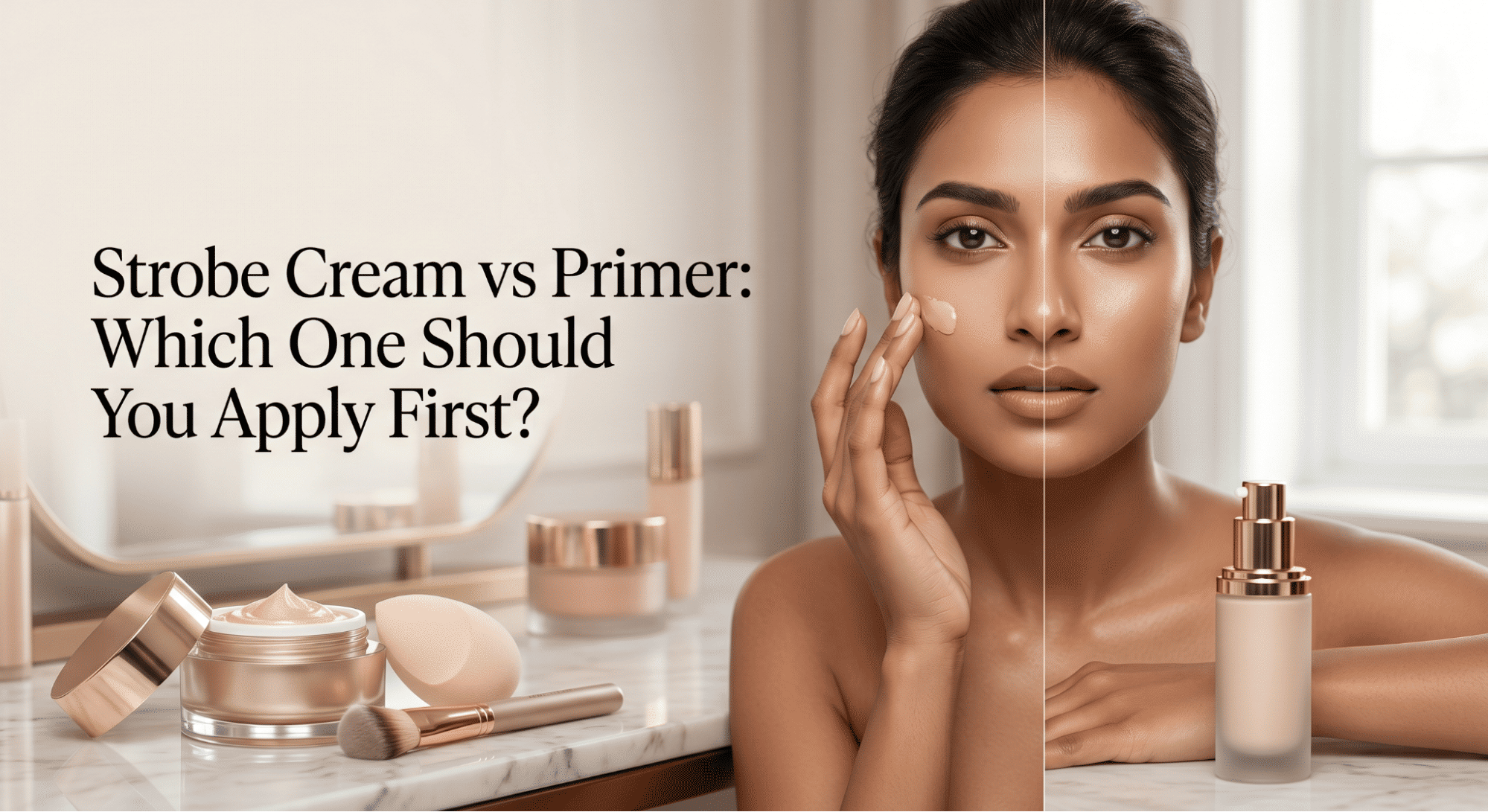 Strobe Cream vs Primer: Which One Should You Apply First?