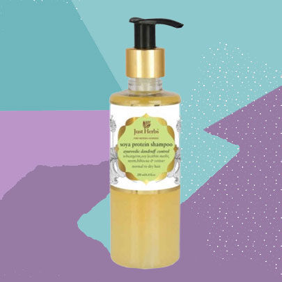 Herbal hair care with  Just Herbs Dandruff Control Ayurvedic Protein Shampoo