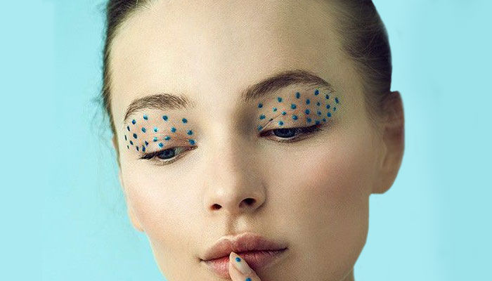 ON POINT The Artsy Makeup Trend Dotting the Runways - 1
