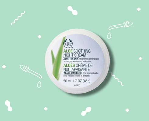 best products for sensitive skin- The Body Shop Aloe Soothing Night Cream