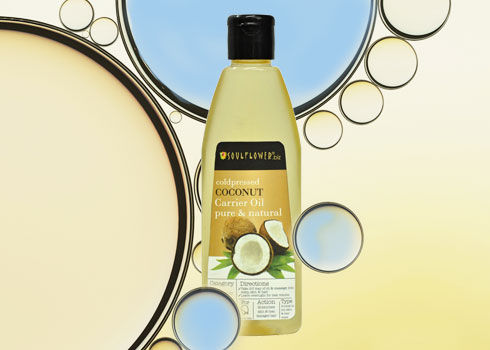 essential oils for hair – Soulflower Coldpressed Coconut Pure Natural Carrier Oil