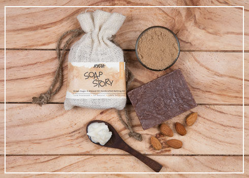 Nykaa soap- Brown Sugar & Almond Oil