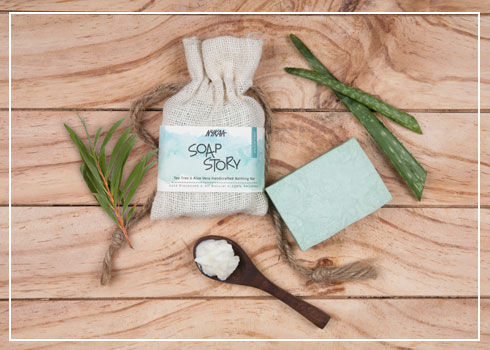 Nykaa soap-  Tea Tree & Aloe