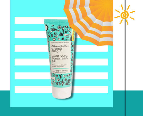 Best sunscreen in India- Aroma Magic Aloe Vera Sunscreen Gel