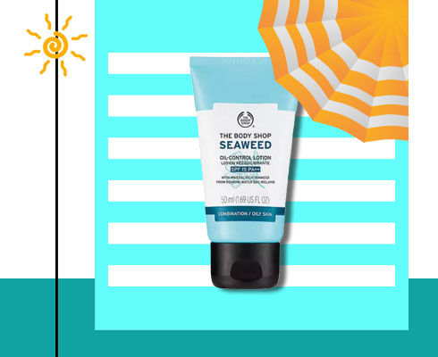 sunscreen for oily acne prone skin- The Body Shop Seaweed Oil Control Lotion Spf 15 Pa++