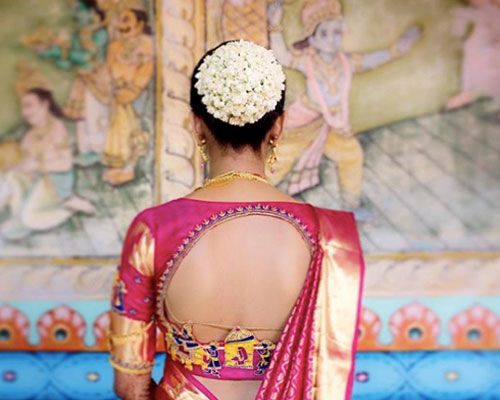 floral bun for bride - 17