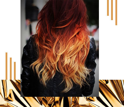 part hairstyles ideas – bright hair color