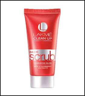 Best blackhead removal scrub-Lakme Strawberry Cleanup Scrub Nourishing Glow
