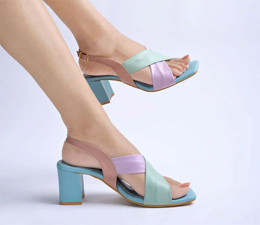 Green Block Sandals