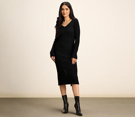 So High Dress-Black