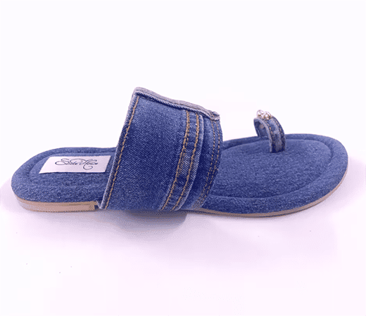 Blue Denim Flats