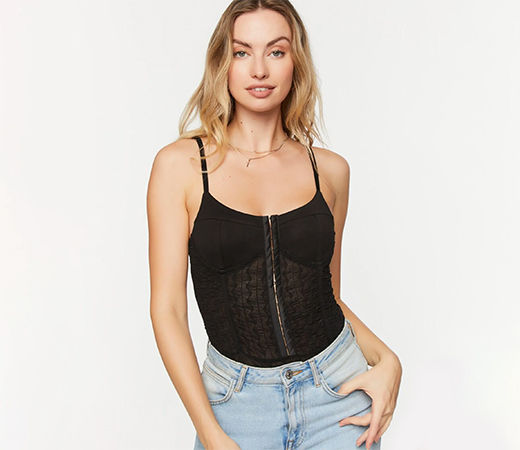 Black Solid Bodysuits