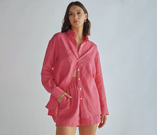 Summer Somewhere Fuschia Shirt