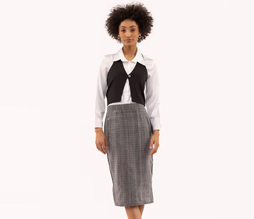 Samshek Boss Lady Waist Coat Black