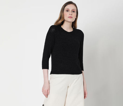 VERO MODA Women Solid Sweater