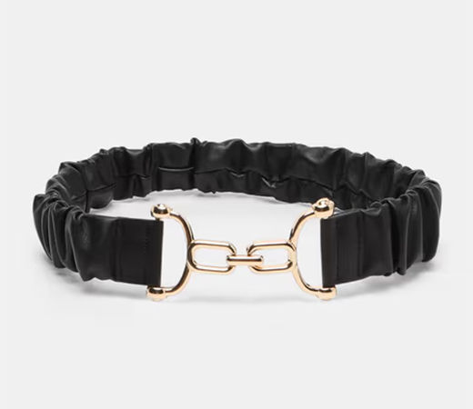 Vero Moda Women Textured Black Belt