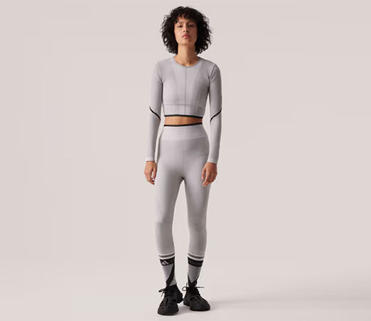 adidas Grey Women Gym and Training Tight