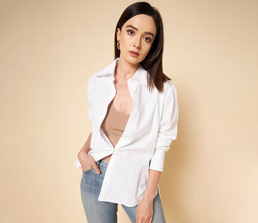  Oversized White Shirt by High Star