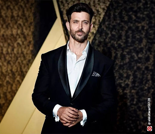 Hrithik Roshan wearing a shawl lapel suit