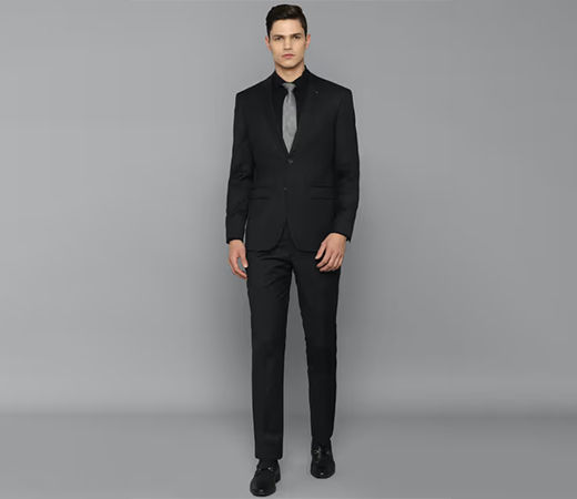 Louis Philippe Black Two Piece Suit