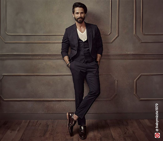 Shahid Kapoor wearing a slim-fit suit