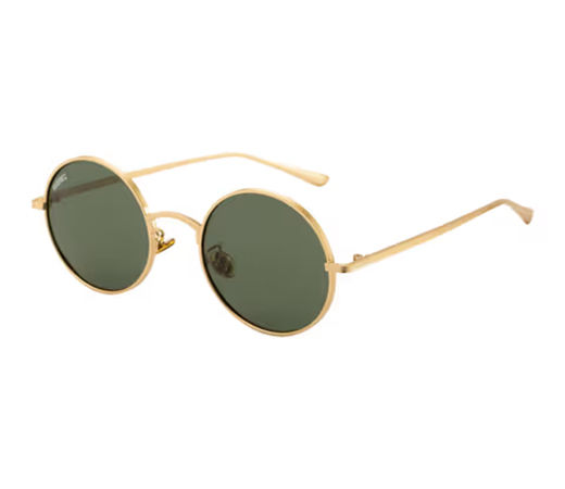 MAGNEQ Round Shaped Green UV Protected Polarised Unisex Sunglasses