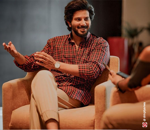 Dulquer Salmaan wearing slim-fit joggers