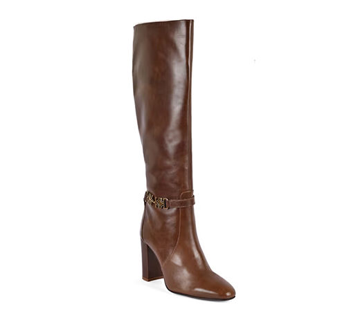 Brown Solid & Plain Casual Boots by Vanilla Moon