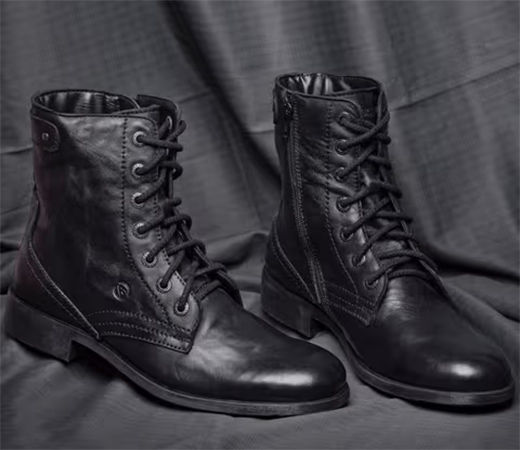Barcus Black Ankle Boots