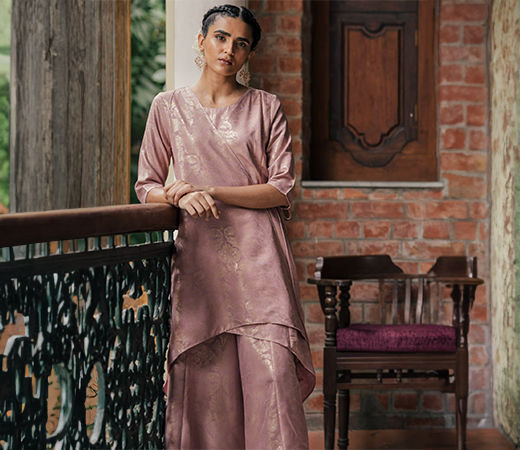 W Light Purple Layered Jumpsuit