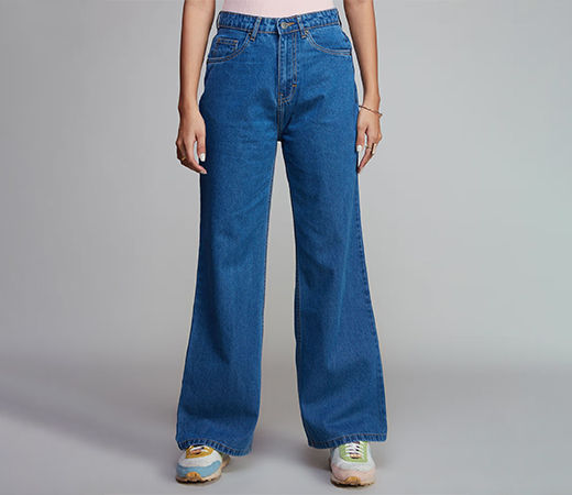 Twenty Dresses by Nykaa Fashion High Waist Casual Denim