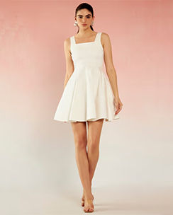 Virgio Astrid Cute Cotton Printed Skater Dress