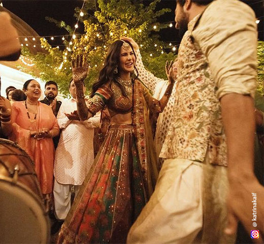 mehndi dress ideas for bride from Katrina Kaif