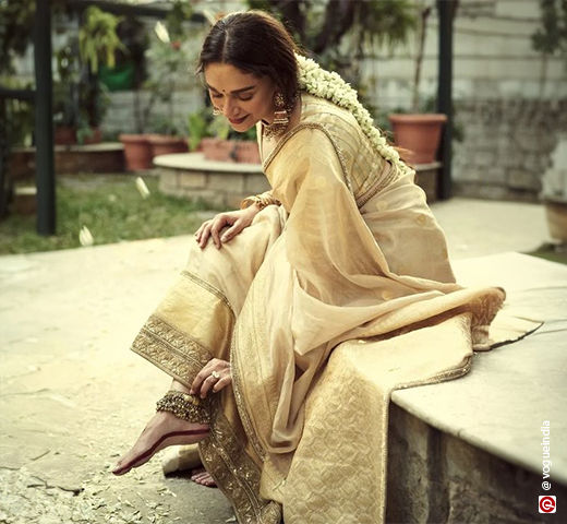 ideas for mehndi dresses from Aditi Rao Hydari