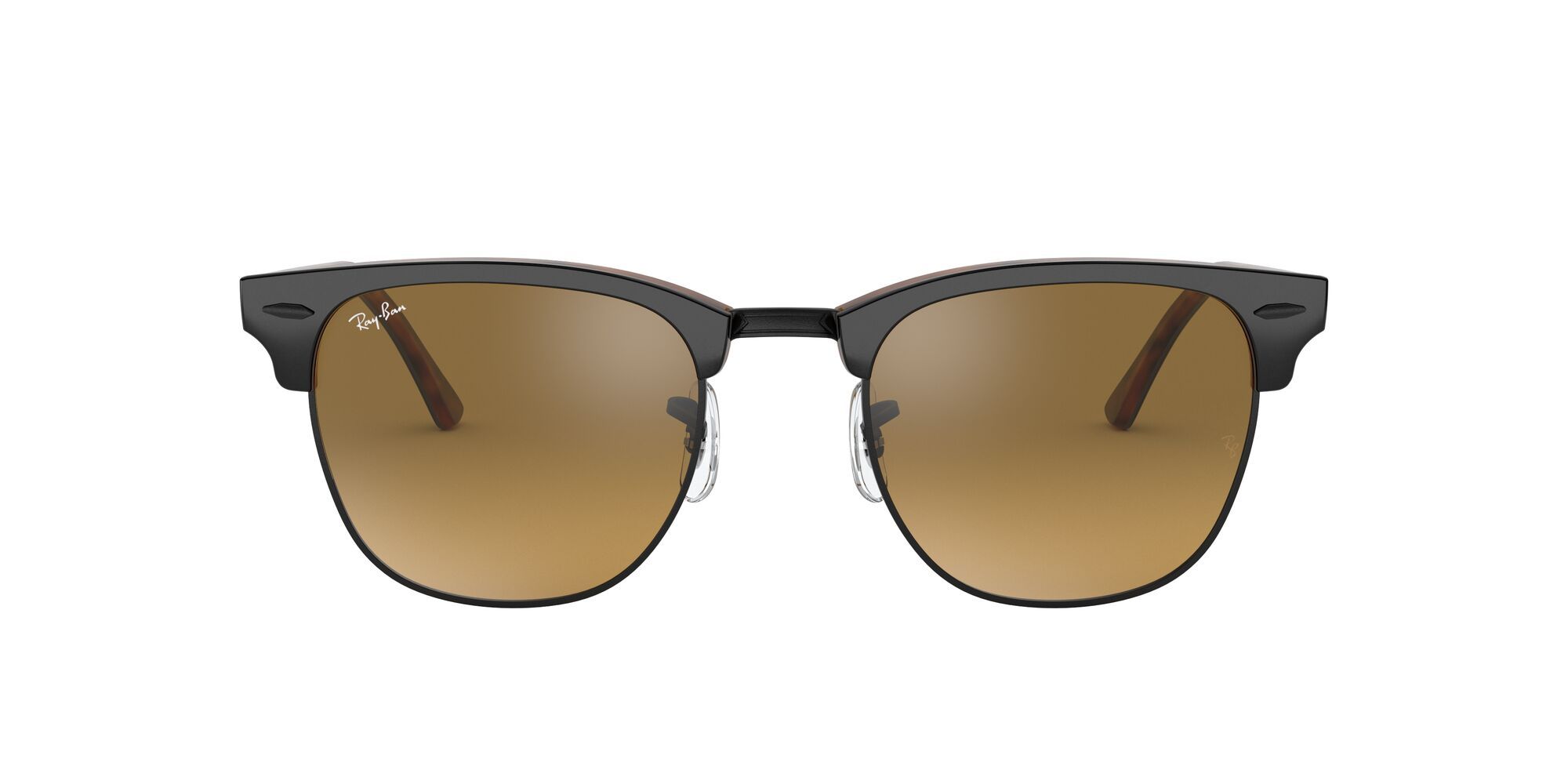 Ray-Ban 0RB3016 Brown Mirrored Icons Clubmaster Sunglasses (51 mm)