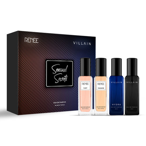 Renee Cosmetics Villain Sensual Secrets Luxury Perfumes Gift Set For  Couples (Men Women)