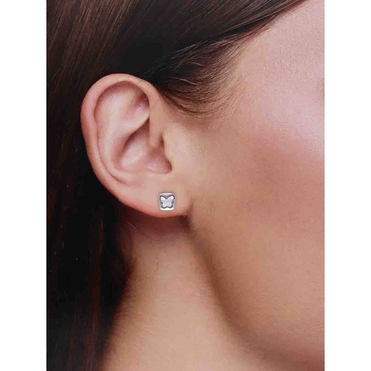 Kai Jewel Sterling Silver Chic Butterfly Stud Earrings