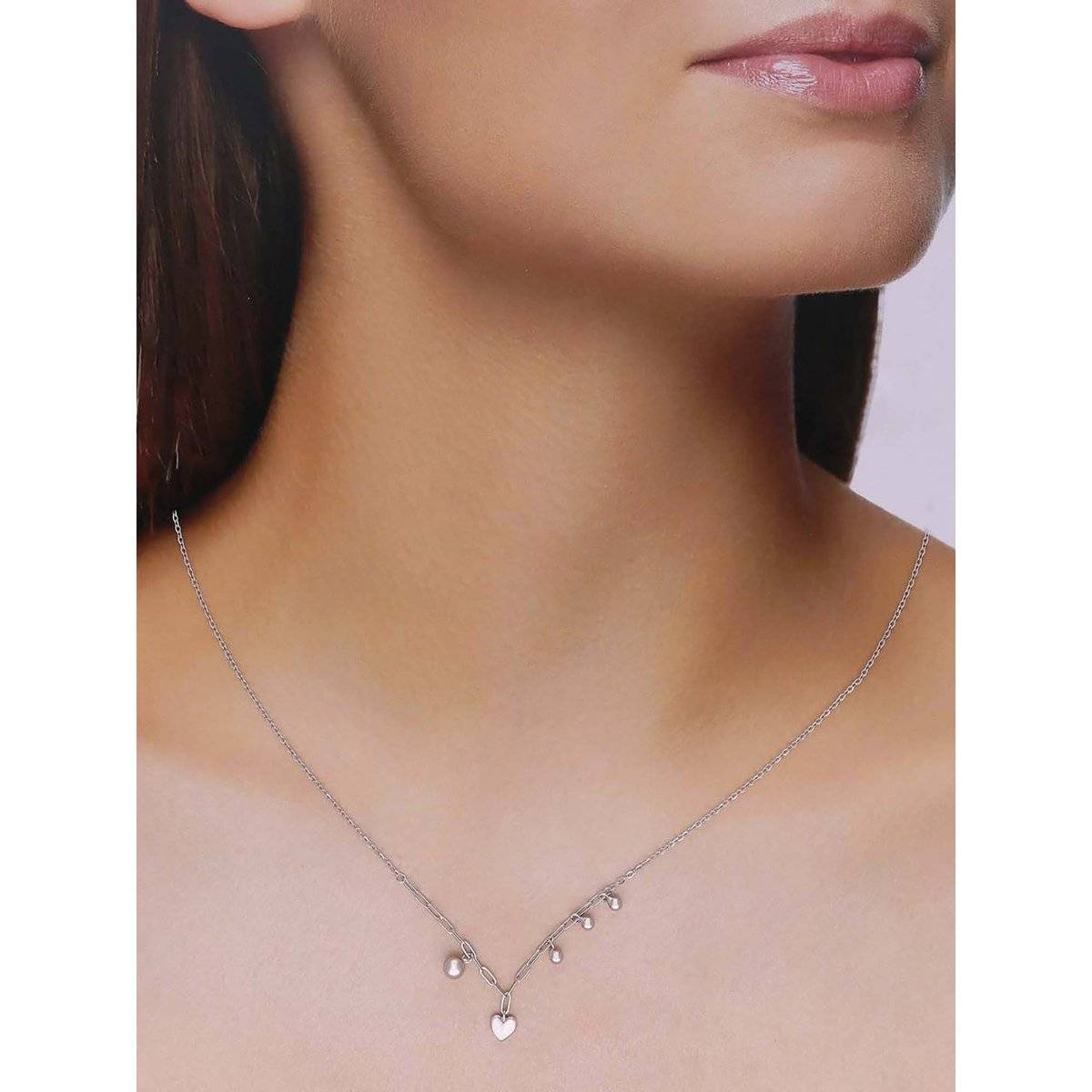 Kai Jewel Sterling Silver Heart Necklace