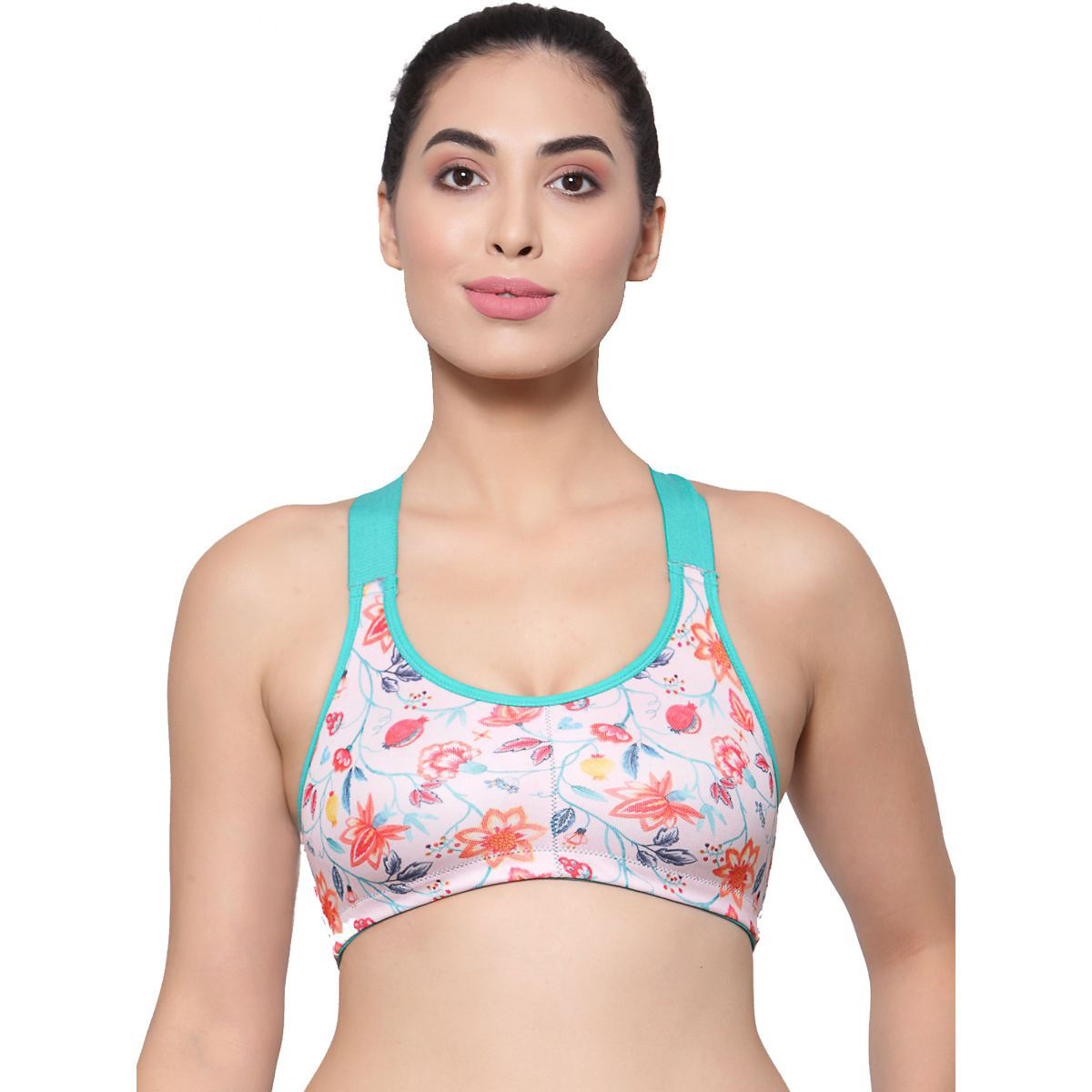 Inner Sense Organic Cotton Antimicrobial Medium Impact Sports Bras Pack Of 3 Pink S