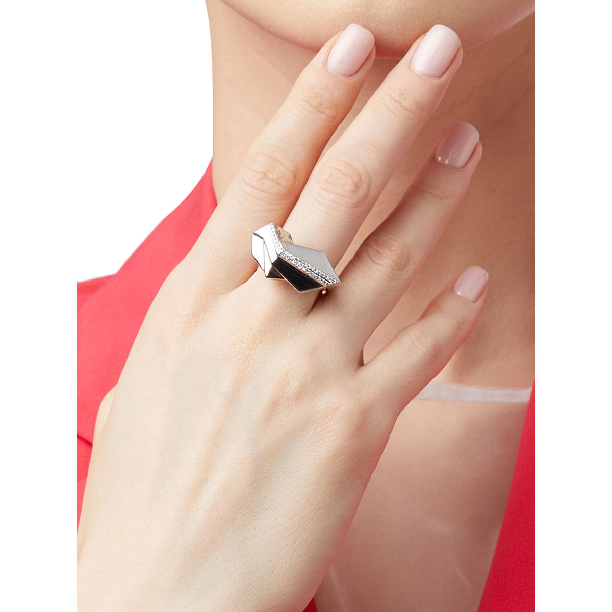 Buy Shaze Cognizant Minimal Ring Made of Brass Cubic Zirconina