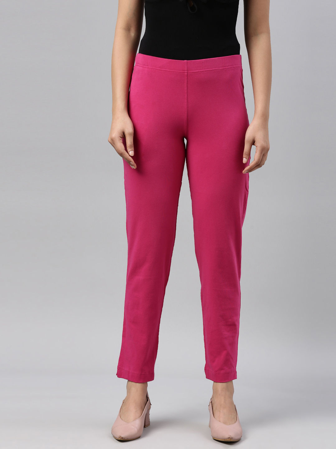 Tanya Control Top Faux Leather Pants in Hot Pink - Judy Blue