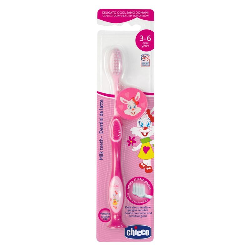 Chicco Toothbrush (3Yrs-6Yrs)(Color May Vary)