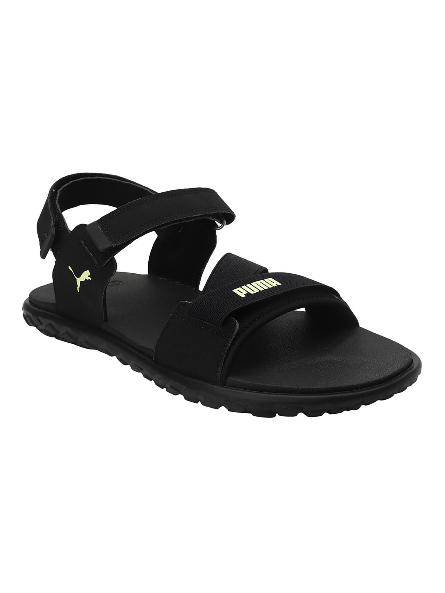 Puma black sale sandals