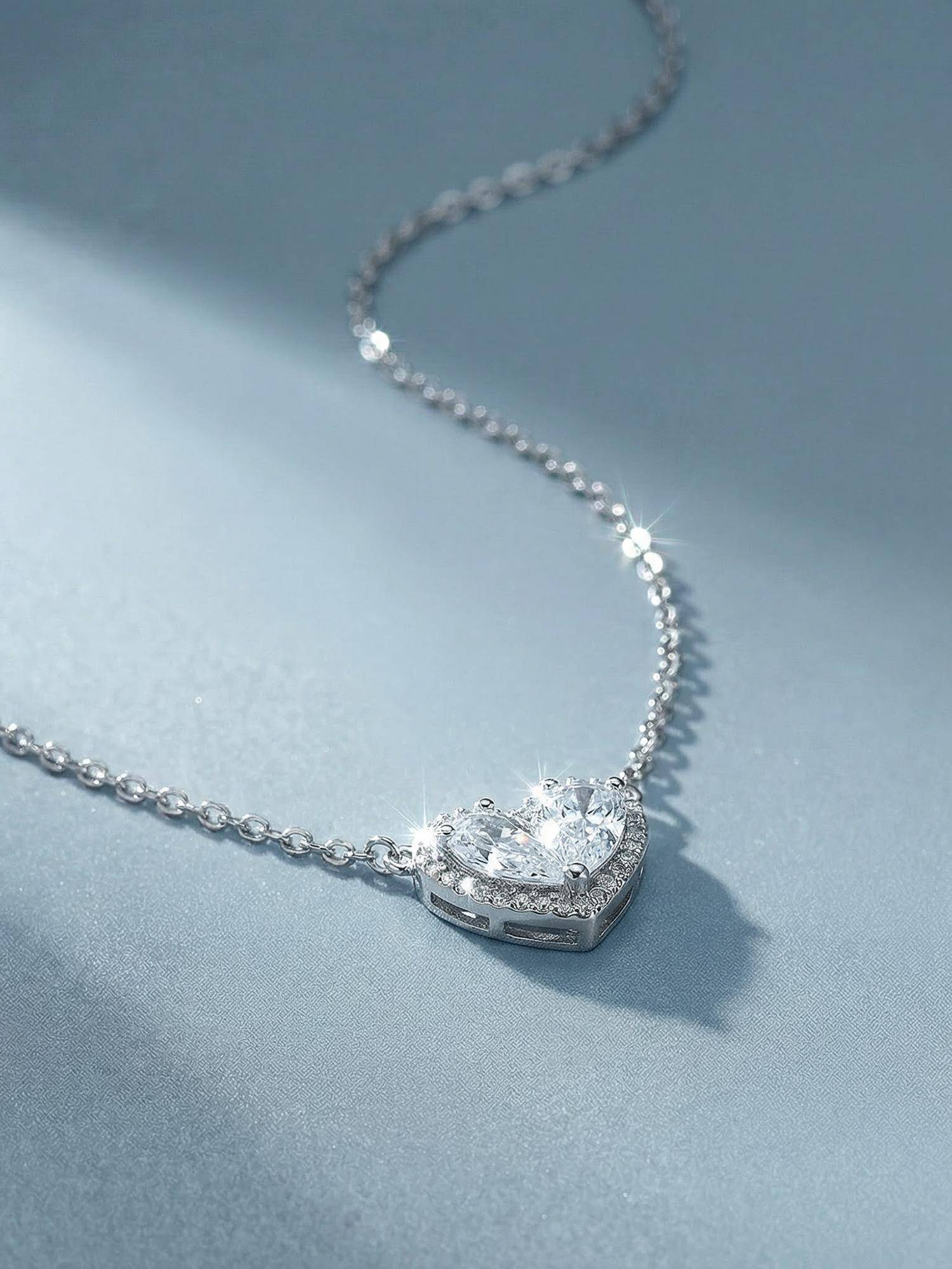 Palmonas Amour Heart 925 Sterling Silver Necklace for Women