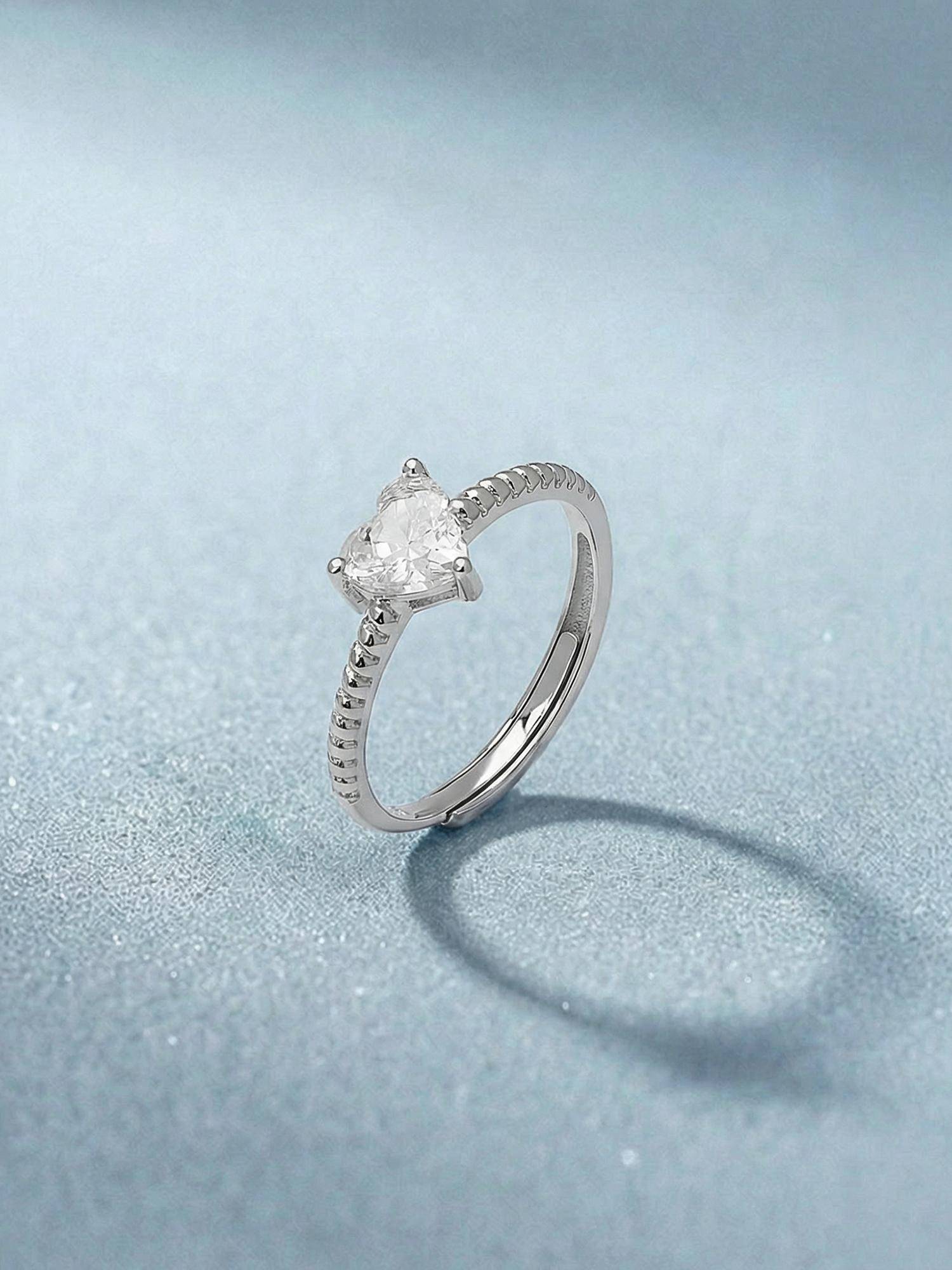 Palmonas Heart Lumi 925 Sterling Silver Ring for Women