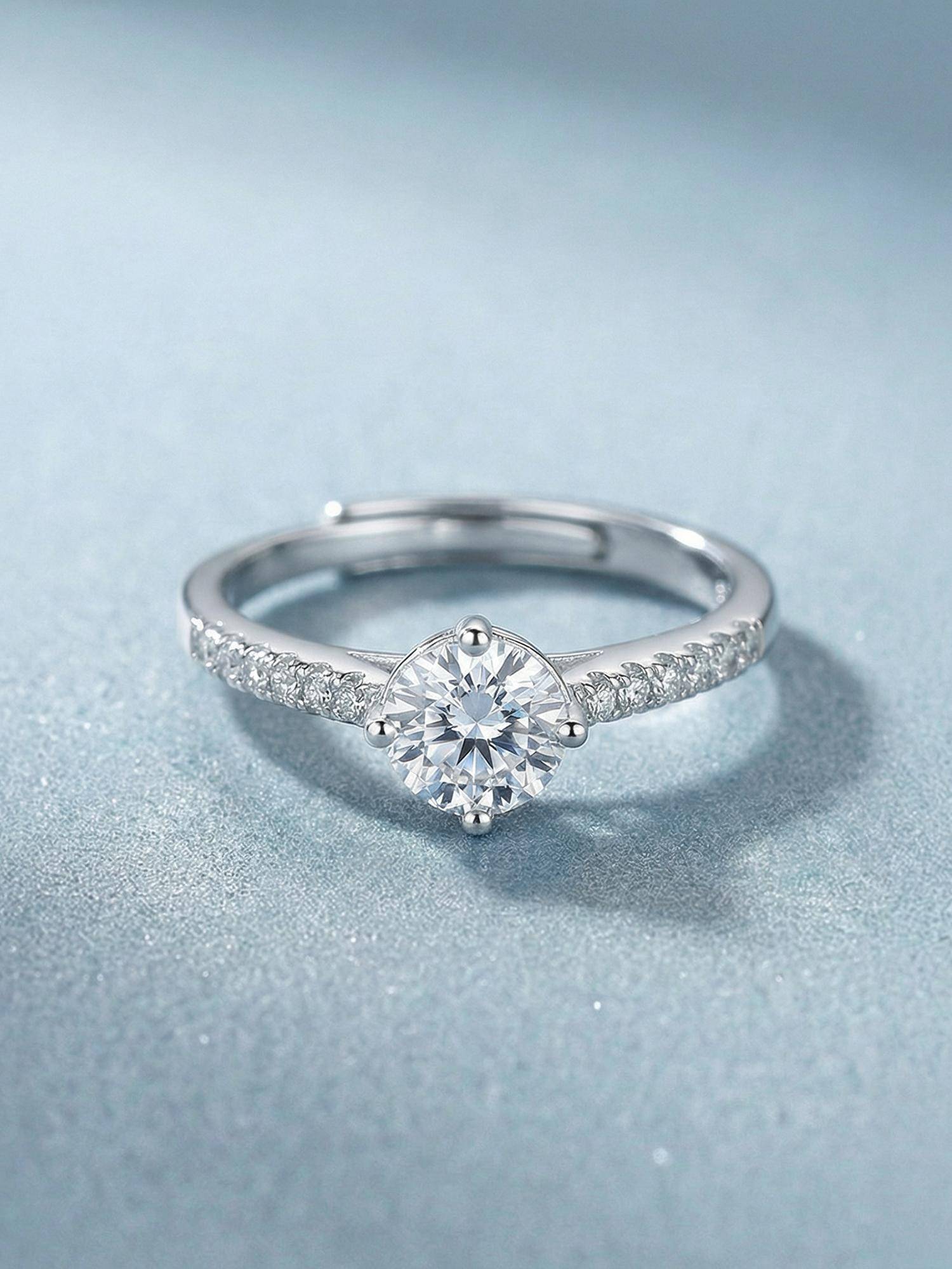 Palmonas Timeless Solitaire 925 Sterling Silver Ring for Women